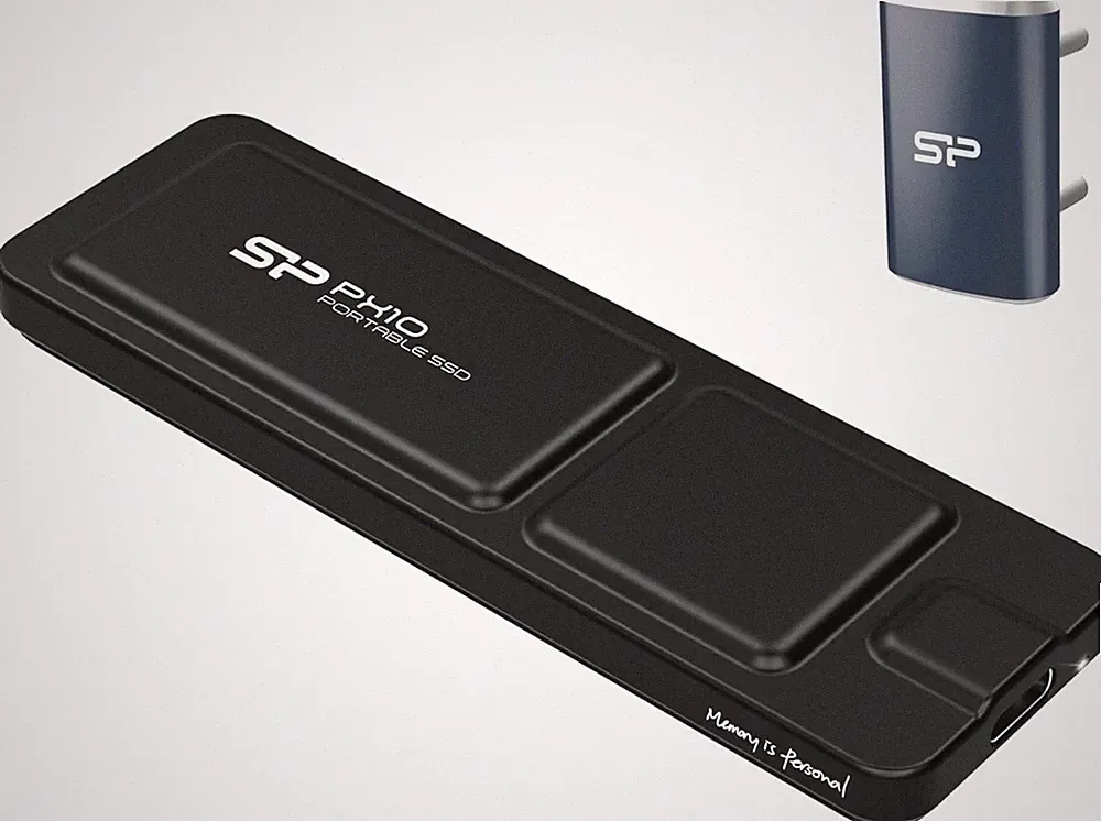 High Speed External SSD USB C Connection Silicon Power 1TB PX10 1050MB/s