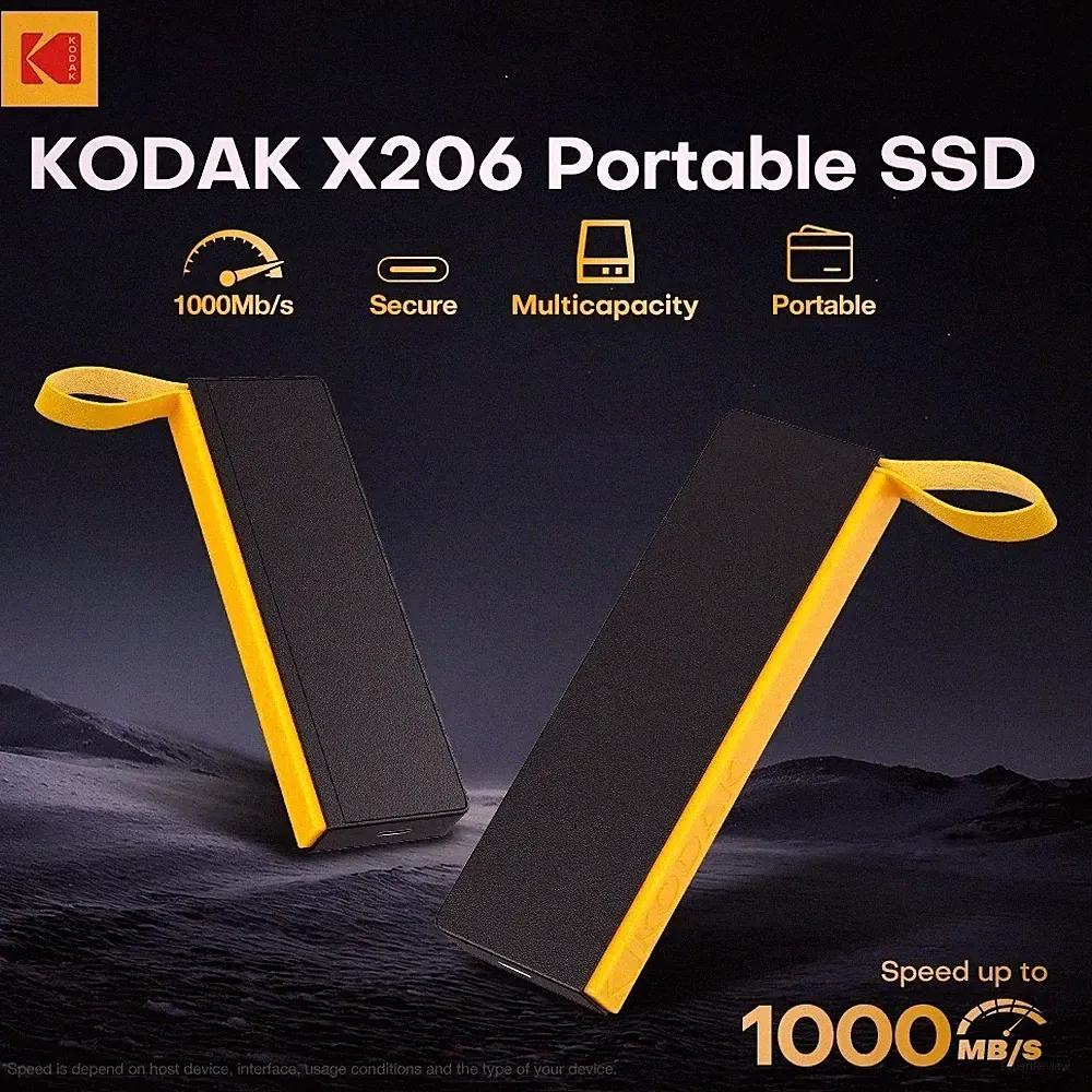 X206 External SSD 1TB USB 3.2 Portable Hard Drive 128GB–256GB
